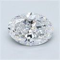 Diamante Natural 1.21 quilates, Ovalado , Color D, claridad SI2 y certificado GIA