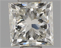 Natural Diamond 0.51 Carats, Princess with  Cut, I Color, VS1 Clarity and Certified by IGI