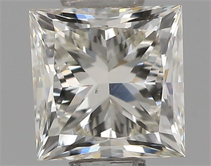 Picture of Natural Diamond 0.51 Carats, Princess with  Cut, I Color, VS1 Clarity and Certified by IGI