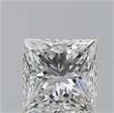 Natural Diamond 1.20 Carats, Princess with  Cut, G Color, VS1 Clarity and Certified by GIA