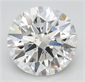 Lab Grown Diamond 2.52 Carats, Round with Excellent Cut, F Color, FL Clarity and Certified by GIA