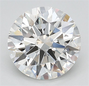 Picture of Lab Grown Diamond 2.52 Carats, Round with Excellent Cut, F Color, FL Clarity and Certified by GIA