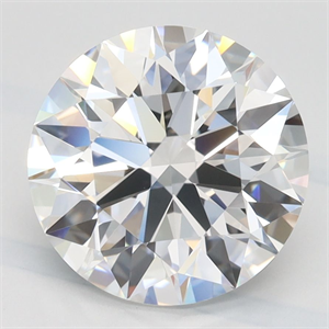 Picture of Lab Grown Diamond 2.82 Carats, Round with Ideal Cut, D Color, IF Clarity and Certified by IGI