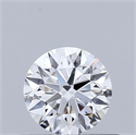 Natural Diamond 0.51 Carats, Round with Excellent Cut, F Color, SI2 Clarity and Certified by GIA