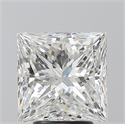 Natural Diamond 4.02 Carats, Princess with  Cut, G Color, VS2 Clarity and Certified by GIA
