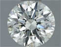Natural Diamond 0.51 Carats, Round with Excellent Cut, K Color, VVS2 Clarity and Certified by IGI