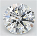 Lab Grown Diamond 2.91 Carats, Round with Excellent Cut, D Color, VVS1 Clarity and Certified by GIA