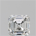 Natural Diamond 0.90 Carats, Asscher with  Cut, H Color, VVS1 Clarity and Certified by GIA