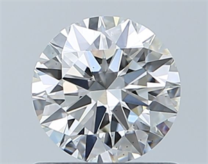 Picture of Natural Diamond 0.70 Carats, Round with Excellent Cut, F Color, VS2 Clarity and Certified by GIA