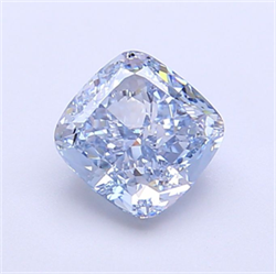 Picture of Lab Grown Diamond 1.39 Carats, CUSHION MODIFIED with  Cut, Fancy Intense Blue Color, VVS2 Clarity and Certified by IGI
