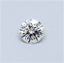 Diamante Natural 0.41 quilates, Redondo , Color H, claridad VVS2 y certificado GIA