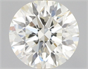 Natural Diamond 0.73 Carats, Round with Excellent Cut, K Color, VVS1 Clarity and Certified by GIA