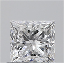 Diamante Natural 0.62 quilates, Princesa , Color D, claridad SI1 y certificado GIA