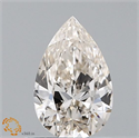 Natural Diamond 0.70 Carats, Pear with  Cut, L Color, SI2 Clarity and Certified by GIA