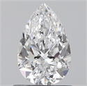 Natural Diamond 0.70 Carats, Pear with  Cut, D Color, SI1 Clarity and Certified by GIA