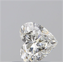 Natural Diamond 0.61 Carats, Heart with  Cut, H Color, SI2 Clarity and Certified by GIA