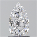 Natural Diamond 1.00 Carats, Pear with  Cut, D Color, FL Clarity and Certified by GIA
