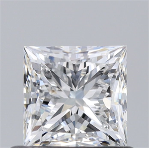 Picture of Natural Diamond 0.60 Carats, Princess with  Cut, E Color, VS1 Clarity and Certified by GIA