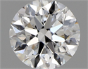 Natural Diamond 0.72 Carats, Round with Very Good Cut, E Color, VVS1 Clarity and Certified by GIA