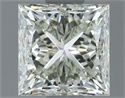 Natural Diamond 1.01 Carats, Princess with  Cut, J Color, IF Clarity and Certified by IGI