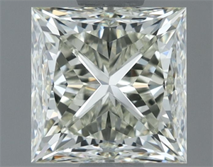 Picture of Natural Diamond 1.01 Carats, Princess with  Cut, J Color, IF Clarity and Certified by IGI