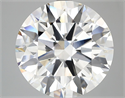 Lab Grown Diamond 7.03 Carats, Round with Ideal Cut, G Color, VVS2 Clarity and Certified by IGI