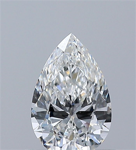 Picture of Natural Diamond 0.50 Carats, Pear with  Cut, F Color, SI1 Clarity and Certified by GIA