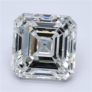 Foto Diamante Natural 2.01 quilates, Asscher , Color H, claridad VVS2 y certificado GIA de