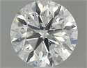 Natural Diamond 1.00 Carats, Round with Very Good Cut, F Color, SI2 Clarity and Certified by HRD