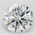 Lab Grown Diamond 3.21 Carats, Round with Ideal Cut, D Color, VVS1 Clarity and Certified by IGI