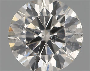 Picture of Natural Diamond 0.53 Carats, Round with Excellent Cut, J Color, SI2 Clarity and Certified by IGI
