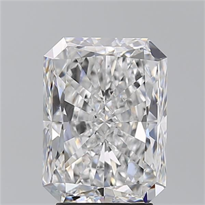 Foto Diamante Natural 3.50 quilates, Radiante , Color D, claridad SI1 y certificado GIA de