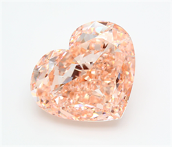Picture of Lab Grown Diamond 50.12 Carats, Heart with  Cut, Fancy Vivid Pink Color, VS1 Clarity and Certified by IGI