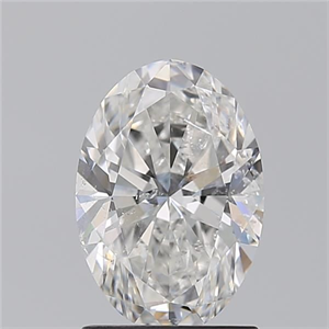 Picture of Natural Diamond 1.50 Carats, Oval with  Cut, F Color, SI2 Clarity and Certified by GIA