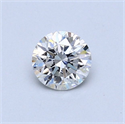 Diamante Natural 0.50 quilates, Redondo , Color D, claridad SI1 y certificado GIA