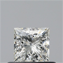 Natural Diamond 0.50 Carats, Princess with  Cut, K Color, VVS1 Clarity and Certified by GIA