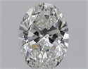 Natural Diamond 0.50 Carats, Oval with  Cut, G Color, SI2 Clarity and Certified by GIA