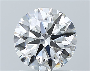 Foto Diamante Natural 1.01 quilates, Redondo , Color E, claridad FL y certificado GIA de