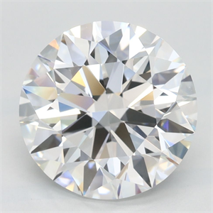 Picture of Lab Grown Diamond 3.48 Carats, Round with Ideal Cut, D Color, VVS1 Clarity and Certified by IGI