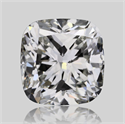 Natural Diamond 0.50 Carats, Cushion with  Cut, H Color, SI1 Clarity and Certified by GIA