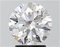 Natural Diamond 2.20 Carats, Round with Excellent Cut, F Color, VVS1 Clarity and Certified by GIA