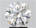 Natural Diamond 2.20 Carats, Round with Excellent Cut, F Color, VVS1 Clarity and Certified by GIA