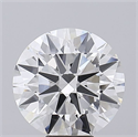 Lab Grown Diamond 8.55 Carats, Round with Excellent Cut, E Color, VVS2 Clarity and Certified by IGI