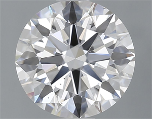 Picture of Lab Grown Diamond 1.10 Carats, Round with Excellent Cut, D Color, SI1 Clarity and Certified by GIA
