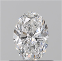 Natural Diamond 0.51 Carats, Oval with  Cut, F Color, VVS1 Clarity and Certified by GIA