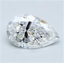 Diamante Natural 3.72 quilates, De pera , Color D, claridad VS1 y certificado GIA