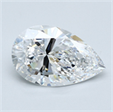 Diamante Natural 3.72 quilates, De pera , Color D, claridad VS1 y certificado GIA