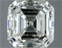 Natural Diamond 1.00 Carats, Asscher with  Cut, I Color, IF Clarity and Certified by IGI