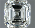 Natural Diamond 1.00 Carats, Asscher with  Cut, I Color, IF Clarity and Certified by IGI