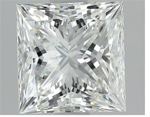 Picture of Natural Diamond 1.00 Carats, Princess with  Cut, G Color, VS2 Clarity and Certified by GIA